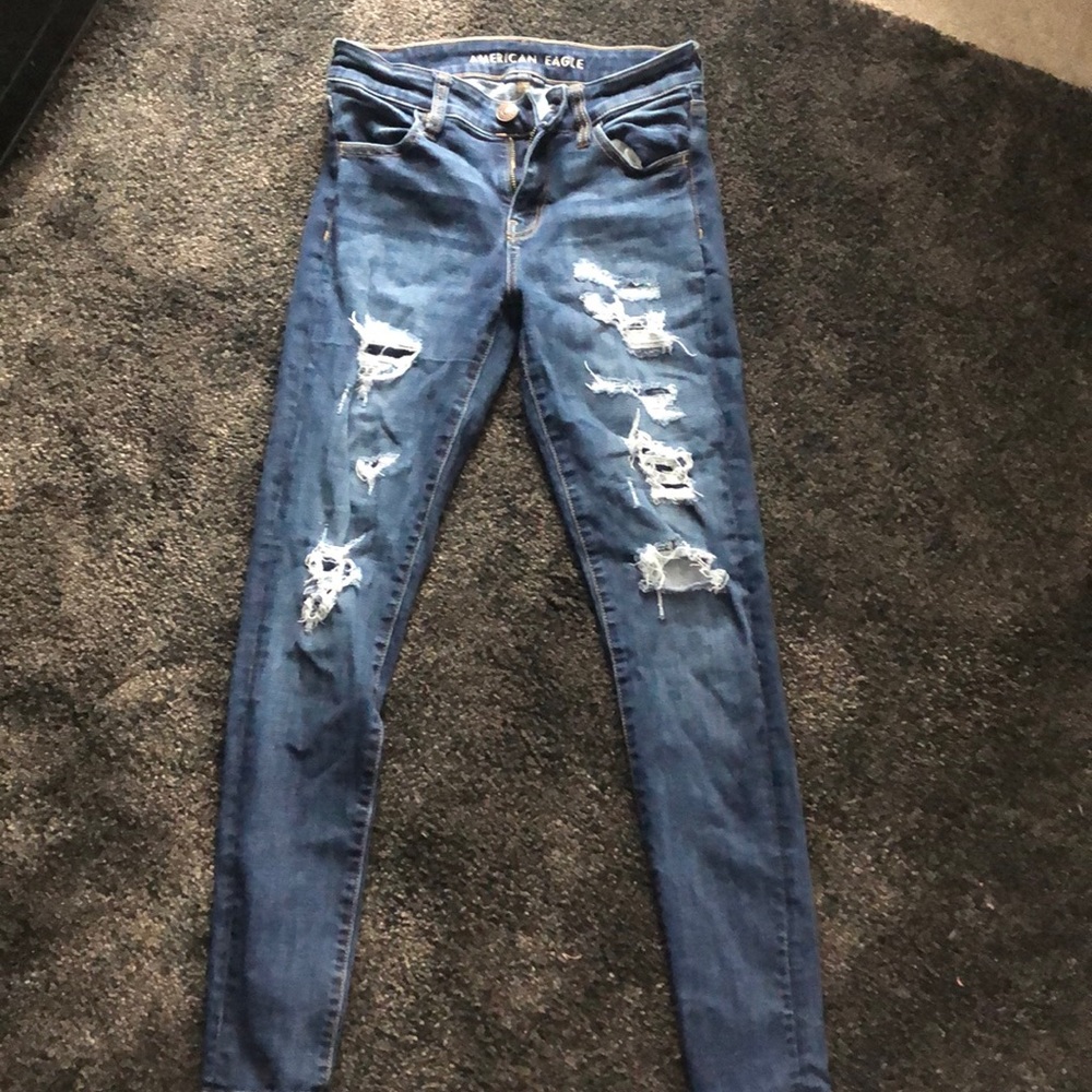 American Eagle ripped jeans